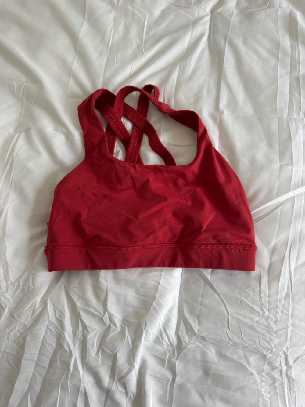 lululemon athletica Red Crisscross Sports Bra